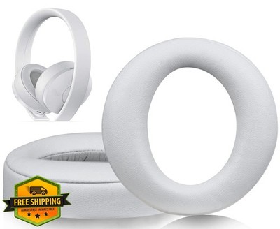SOULWIT Earpads for Sony PS4 Gold Wireless Headset Grey Foam