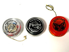 Lot Of 3 Yoyos Yomega High Performance Fireball Brain Brain Duncan Butterfly