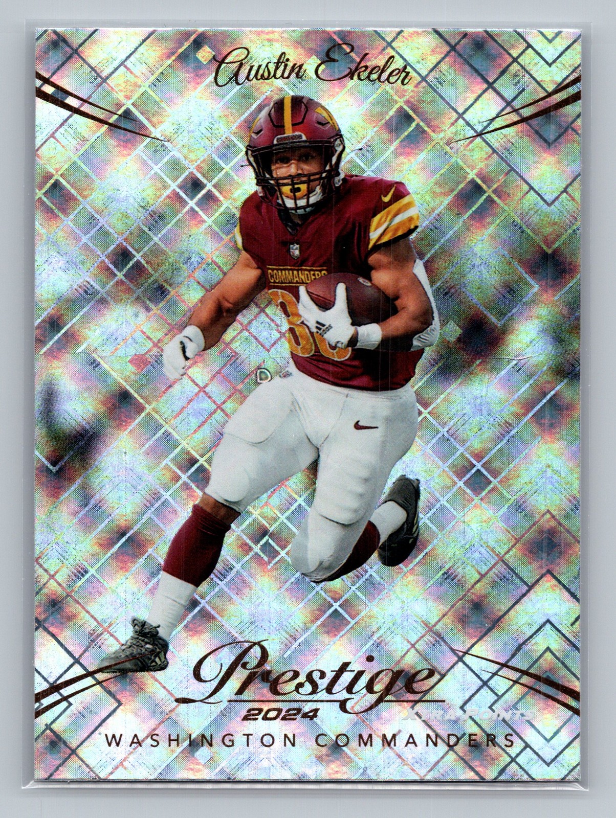 2024 Panini Prestige #293 Austin Ekeler Diamond Xtra Points Commanders