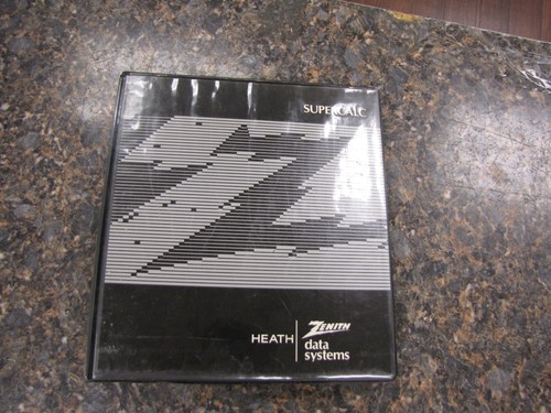 Zenith Heath Datensystem SUPERCALC Benutzerhandbücher & 5,25" Software Festplatten 1981-1982