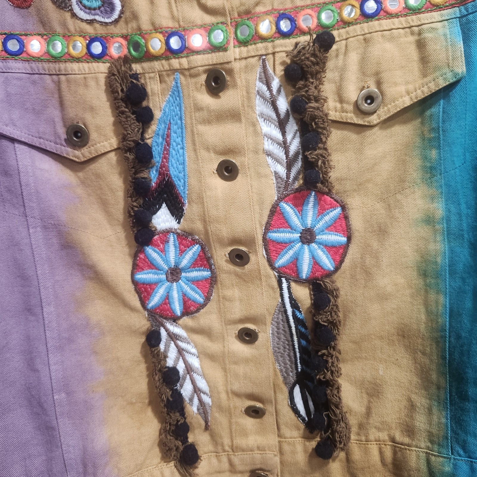 Indigo Thread Co Boho Western Jacket Embroidered … - image 6