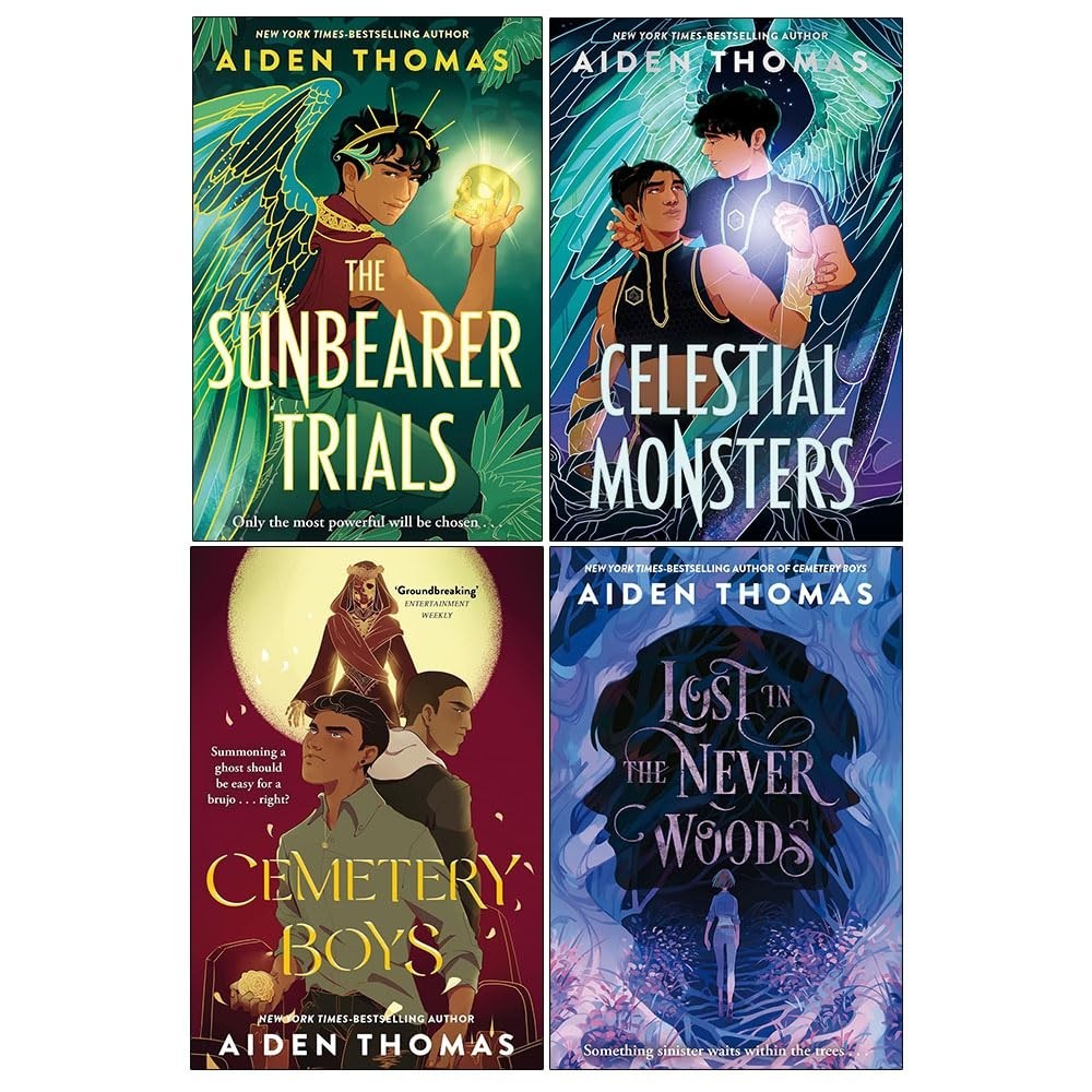 Aiden Thomas Collection 4 Books Set Sunbearer Trials, Celestial Monsters,Cemeter