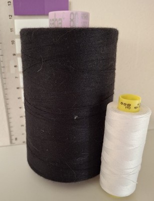 1 große Kone Amann saba 80 Nähgarn schwarz Industriemaschine 5000 m