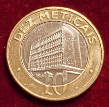 14209(4) 10 Meticais (Mosambik / Zentralbankgebäude) 2006 in UNC  von Berlin.007