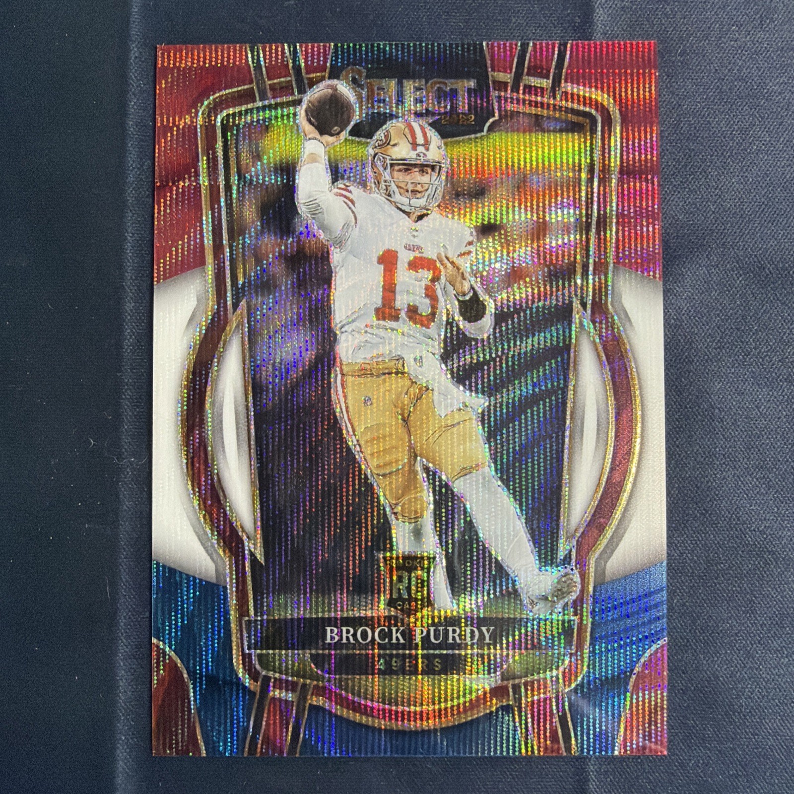 2022 Panini Select Club Level Tri-Color Prizm /149 Brock Purdy #213 Rookie RC