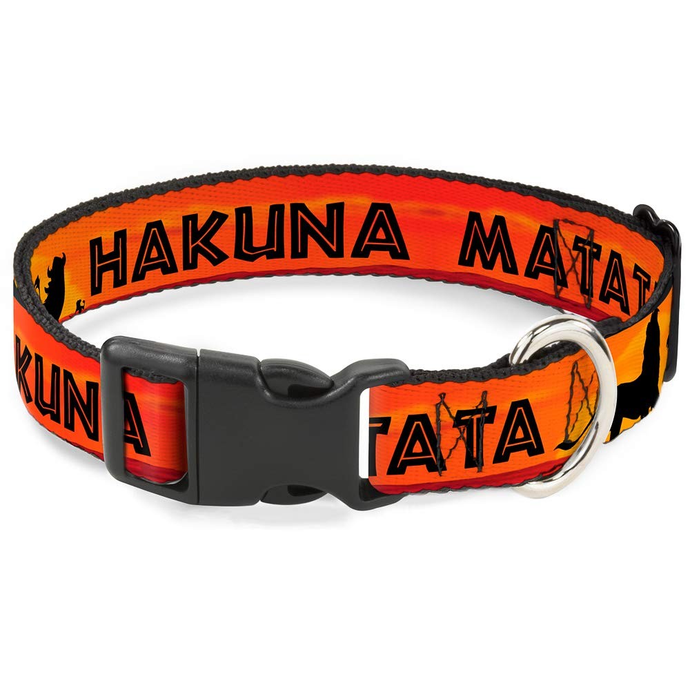 Collare Disney Buckle-Down Hakuna Matata - Chiusura Clip Sicura