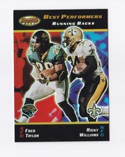 2000 Bowman's Best #99 Fred Taylor Ricky Williams BP Saints Texas Jaguars Gators