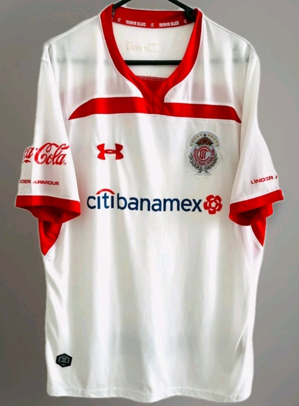 Toluca FC Authentic Under Armour Jersey 2018-2019 Medium