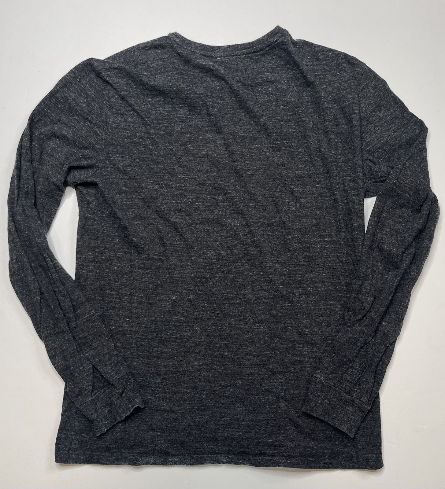 Polo Ralph Lauren manica lunga uomo taglia small camicia cotone grigio piccolo pony