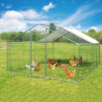 #ad #ad 10x10#x27; 13x10#x27; 20x10#x27; Chicken Coop Run Hen House Enclosed Backyard Poultry Cage $124.99