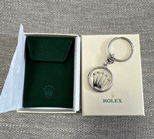 Rolex Crown Stainless Steel Keychain Keyring with Box Unused