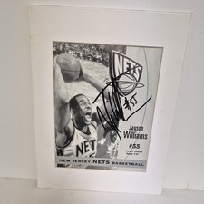 Jayson Williams Black And White Autographed 8x10 Signed Picture 