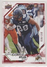 2019 Upper Deck CFL Red 38/150 Dylan Wynn #167 00ah