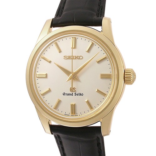 SEIKO GRAND SEIKO SBGW008 9S54-00A0 37MM SILVER DIAL K18YG MAN...