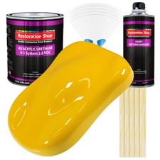 Restoration Shop Viper Yellow Acrylic Urethane Gallon Kit Auto Paint Restoration Shop Viper Yellow Acrylic Urethane Gallon Kit Auto Paint