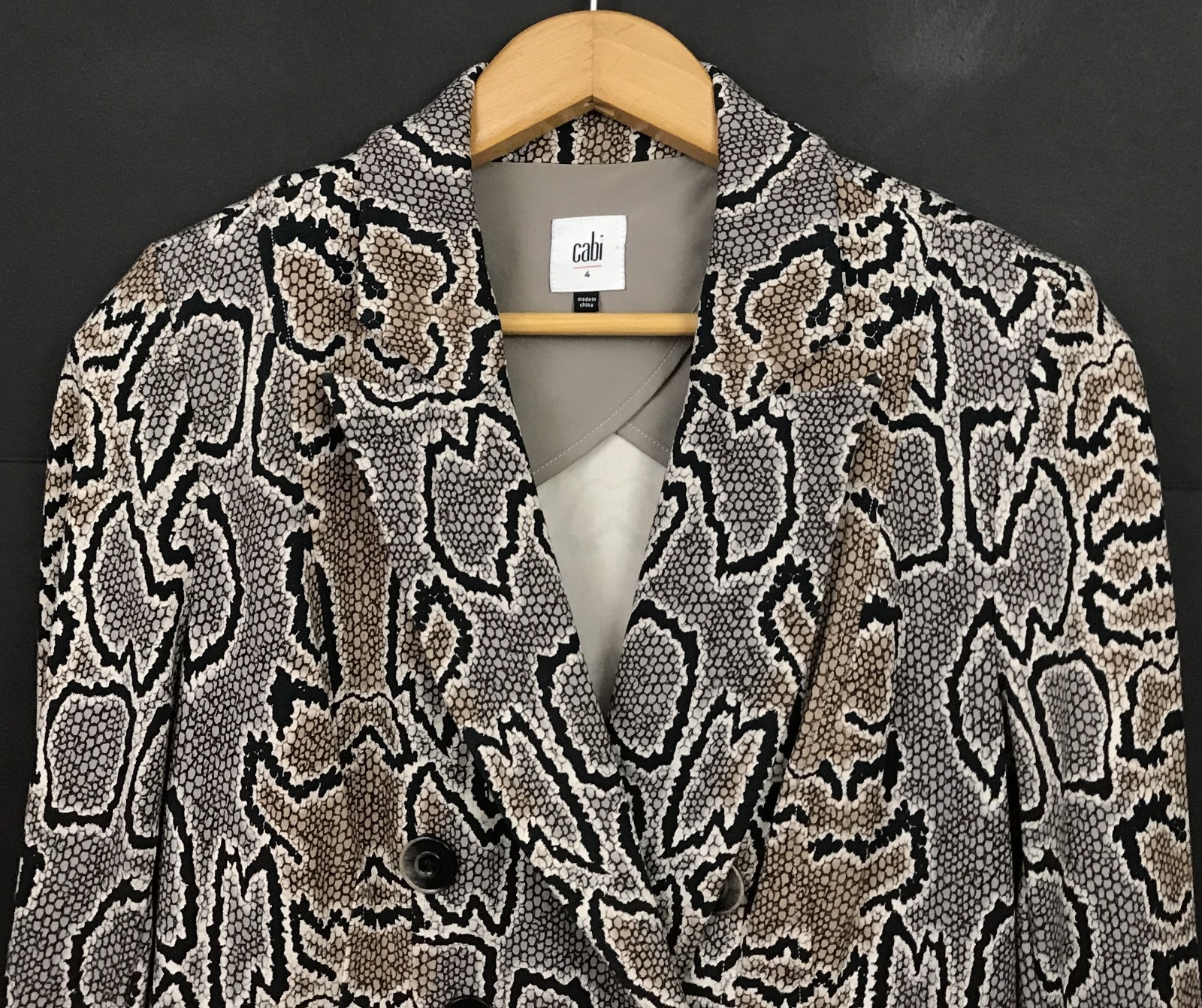 Cabi 3733 Double Breasted Python Blazer Jacket Wo… - image 2