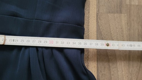 Orsay Kleid Dunkelblau Perlenimitat Kragen 40 M Chiffon Hochzeit Geburtstag - Bild 12 von 19