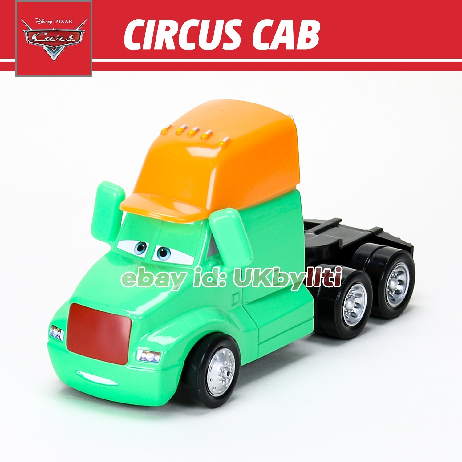 Original Mattel Disney Pixar Cars Deluxe Circus CAB 1:55 Diecast Car, NEW Loose