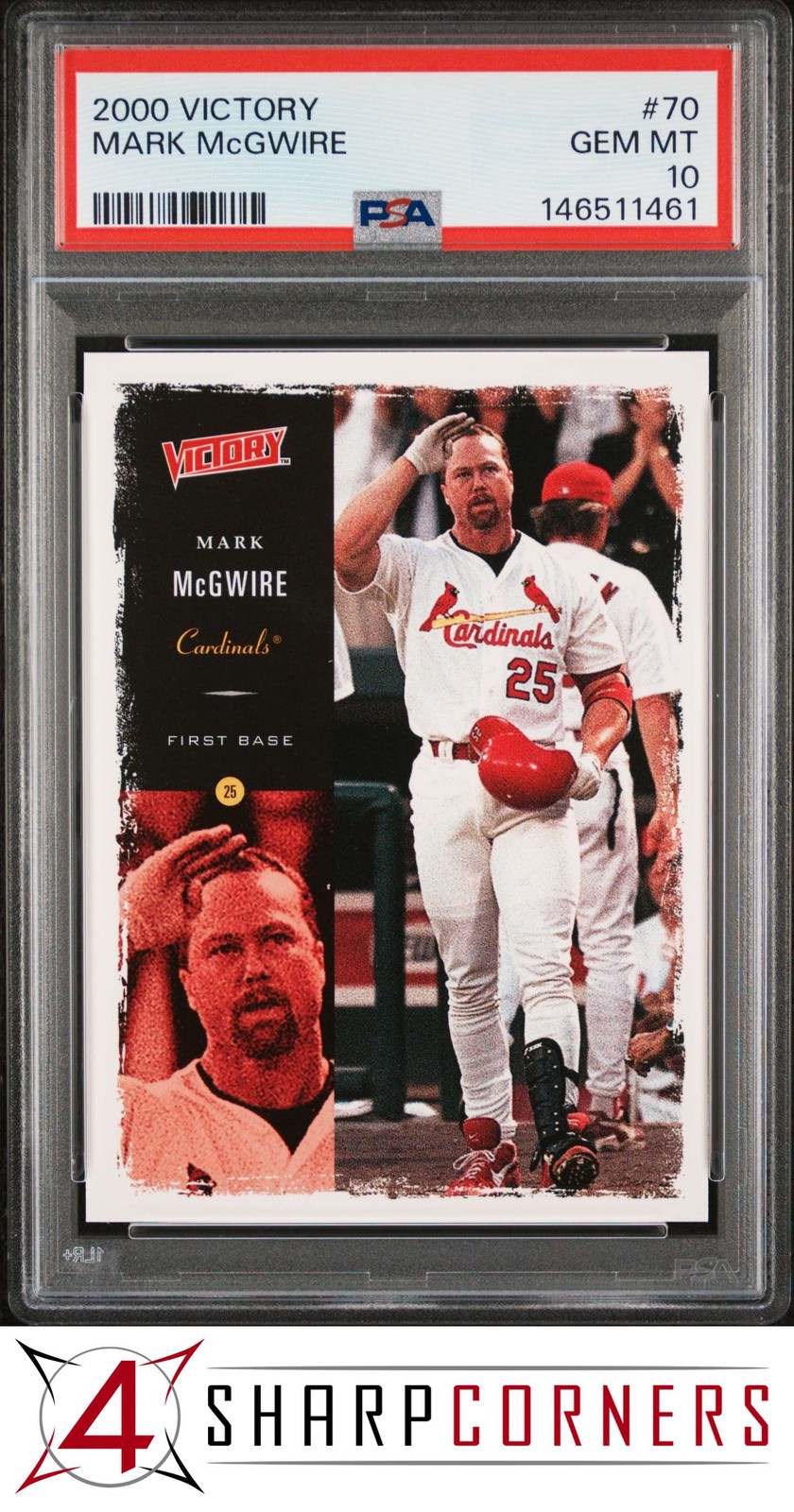 2000 UPPER DECK VICTORY #70 MARK McGWIRE CARDINALS PSA 10 view 1