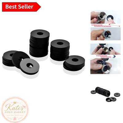 30 High-Performance Silicone Gaskets for Paint Sprayer Tip Extensions - Black