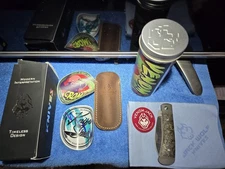 Jack Wolf Venom Jack Fat Carbon Gold Knife