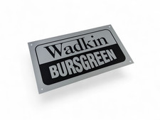 WADKIN BURSGREEN BRUSH ALUMINUM MACHINE LOGO 195X110 - Genuine