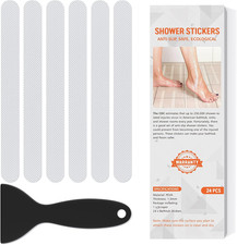 Non Slip Bathtub Stickers, 24 PCS Shower Stickers for Safety Bathroom Tubs, Bath