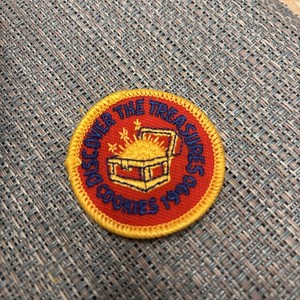 Vtg Girl Scouts Super Cookies 1990 Patch Unused