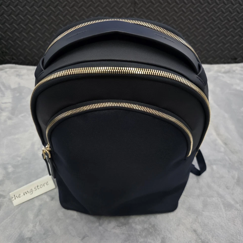 Troubadour Momentum Travel Business Backpack 13L Navy Gold Hardware Unisex NWT  - Image 2 of 4