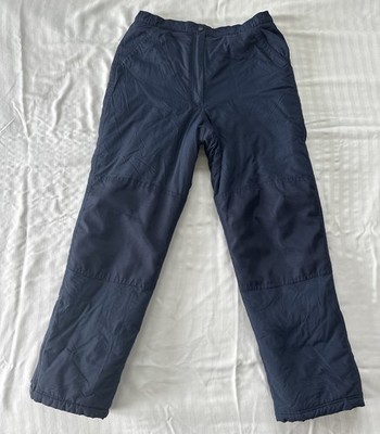 L.L.Bean Kids Cold Buster Snow Bibs Deepest Blue Size 18/ 28  Waist Thinsulate