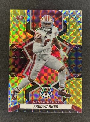 2022 Panini Mosaic - Fred Warner #222 Choice Black Gold Prizm /8 49ers SSP