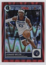 2023 Panini NBA Hoops Premium Stock Red Seismic Prizm /199 Leonard Miller 1d0h