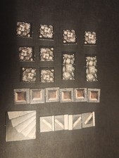 20 x Vintage 1990 HeroQuest Tiles - Pit Traps Doors Blocked - Hero Quest Parts