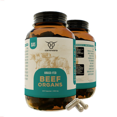 Carnivoro  Grass Fed Beef Organs » Organ Mix 240 Kapseln