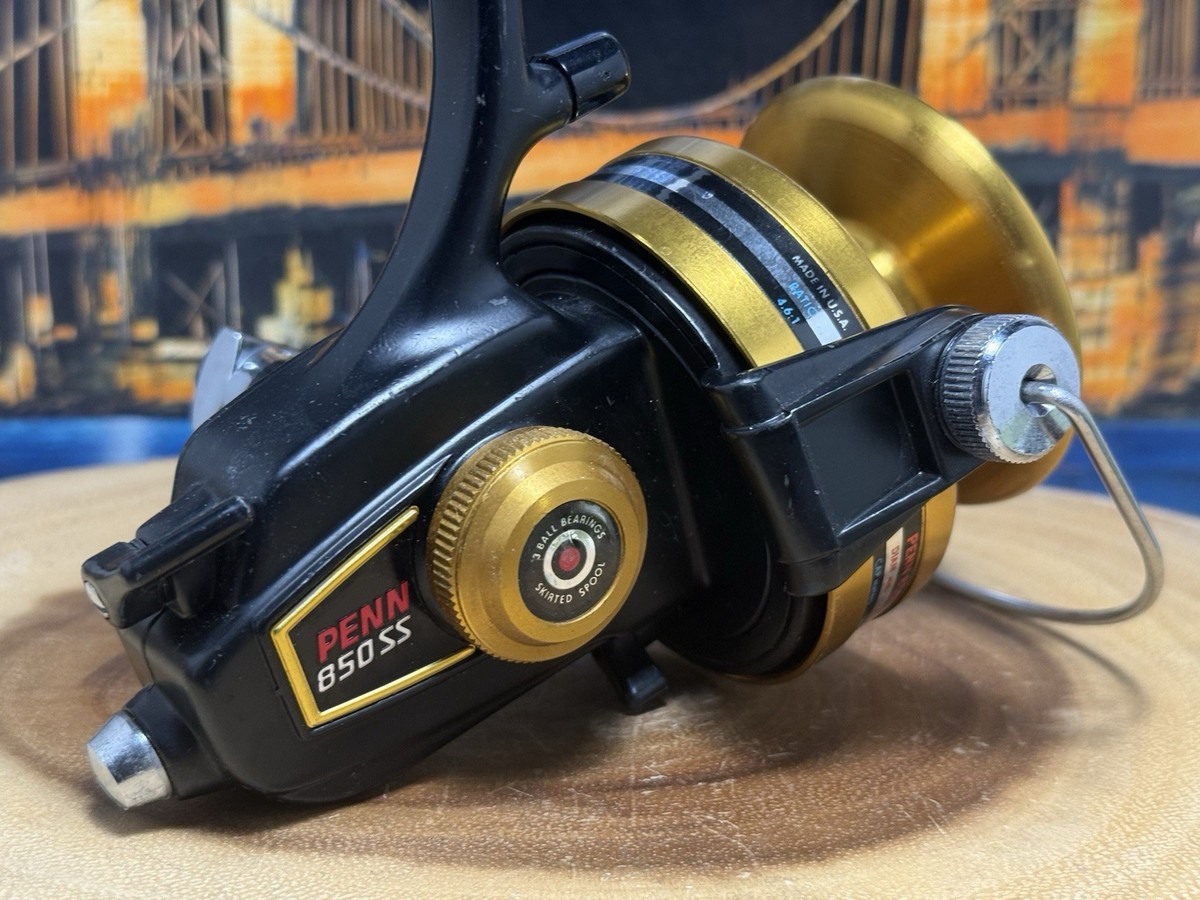 Vintage Penn 850-SS Spinning Fishing Reel, Made in “USA