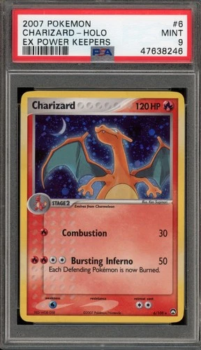 Pokemon Charizard EX Power Keepers Holo Rare #6 PSA 9 Mint