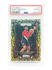 2023 PANINI PRIZM SCOOT HENDERSON #141 ROOKIE KING SNAKE SSP RC PSA 10 RARE!