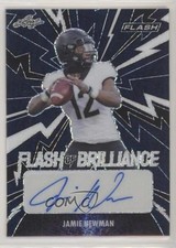 2021 Leaf Flash of Brilliance Navy Blue 57/75 Jamie Newman #FB-JN1 Auto 0c2