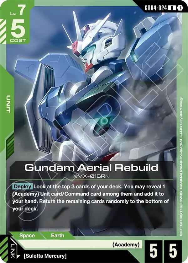 Gundam Aerial Rebuild GD04-024 Phantom Aria Uncommon Gundam Card
