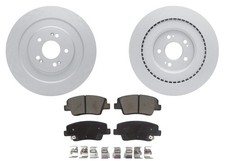 Rear GEO Coated Brake Disc Brake Pads for Genesis GV70 with 345MM Rotor 22-24