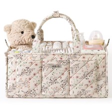 Extra Large Diaper Caddy Organizer   Big Baby Essentials Nursery Storage Bask...