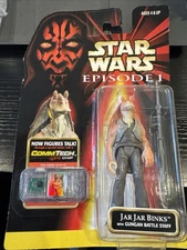 Jar Jar Binks Star Wars Episode 1 Comm Tech Action Figure Vintage 1998 CommTech