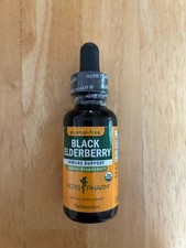 Herb Pharm Black Elderberry Immune Support Liquid Extract 1oz USDA Organic 2028