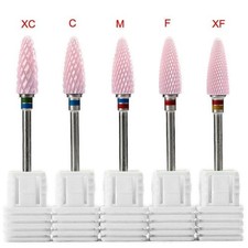 Pink Ceramic Nail Drill Bit Electric Manicure Machine Rotary Nail Art Tools