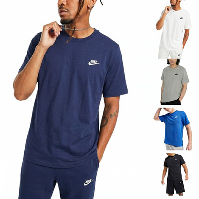 Nike AR4997 Herren Club T-Shirts Kurzarm Retro Sport Sport Sportbekleidung Baumwolle Tee