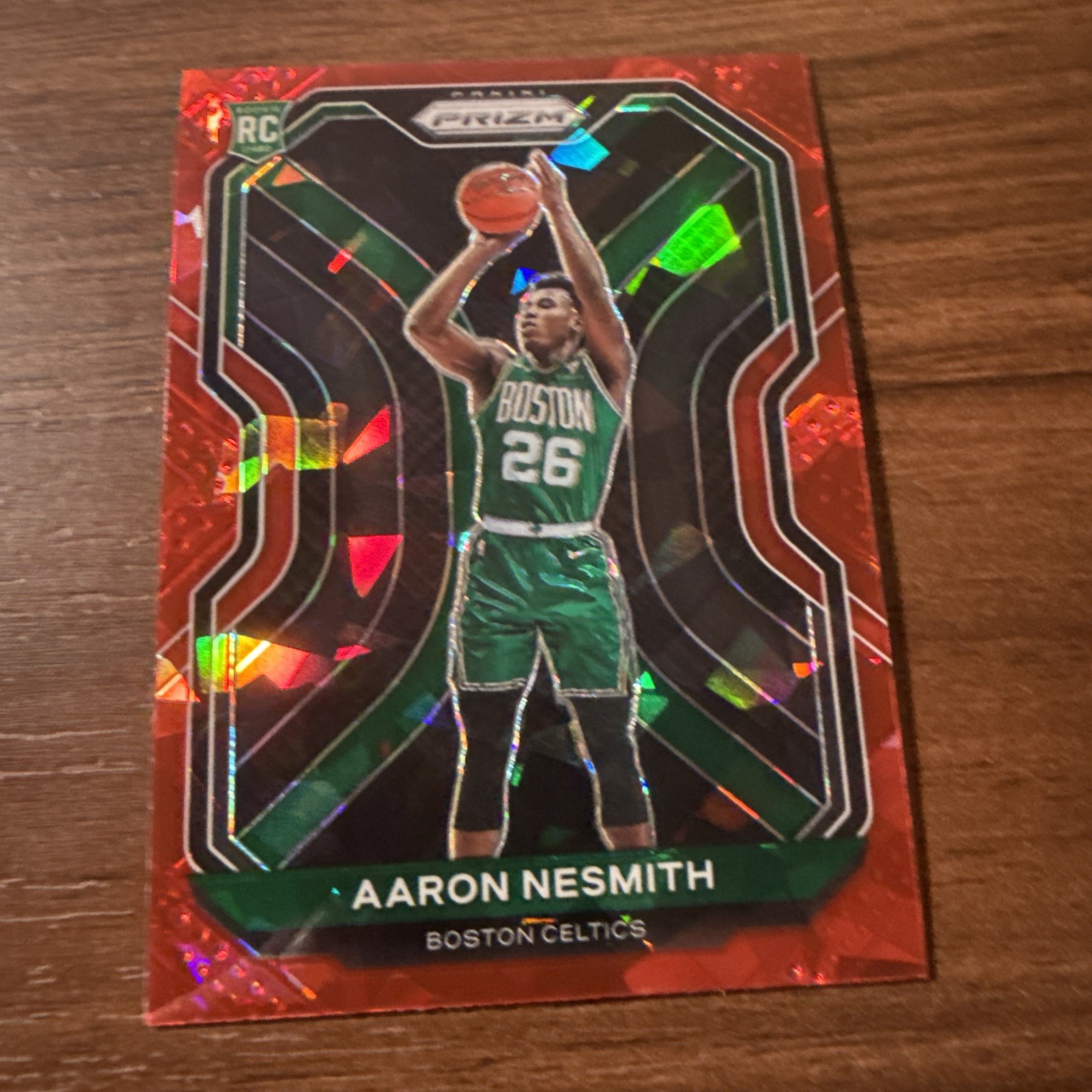 2020-21 Prizm Aaron Nesmith RC Red Ice Prizm Rookie #282 Celtics