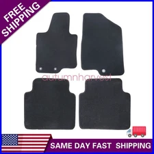 New For 2011-2015 Kia Optima Front & Rear Velour Floor Mats Carpet Black 4PCS