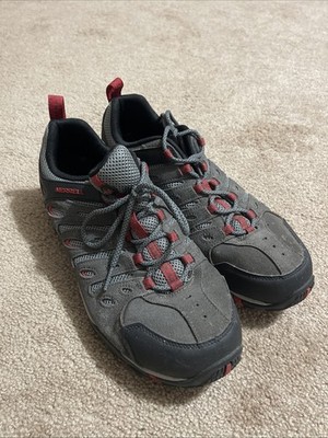 Merrell Crosslander Vent Hiking Camping Shoes Red Gray Size 12 Mens J599563W