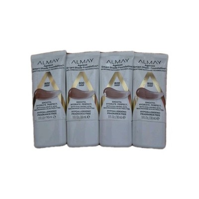 4 Pack Almay Ageless Smart Shade Foundation 1 fl oz 800 DEEP