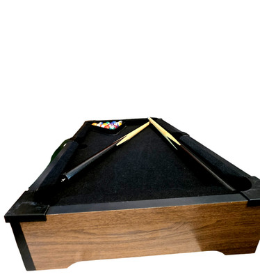 Buxton Table Top Billards 16 Balls w Cue 2 Sticks 1 Cube Chalk 20 in. LX12-1/4W